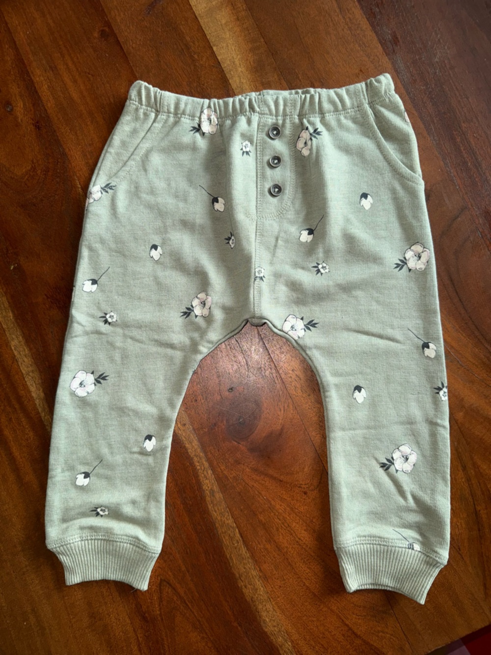 Jessica Simpson Sage Green Baby Romper
